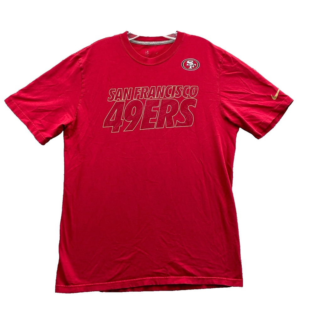NFL Nike San Francisco 49ers T-Shirt Men Large Red Sportswear Retro 90s Football